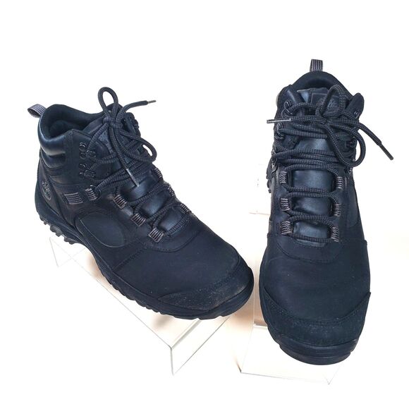 Timberland Men’s Boots Size 9.5 Black Leather Water Resistant Outdoors Hiking main image 8